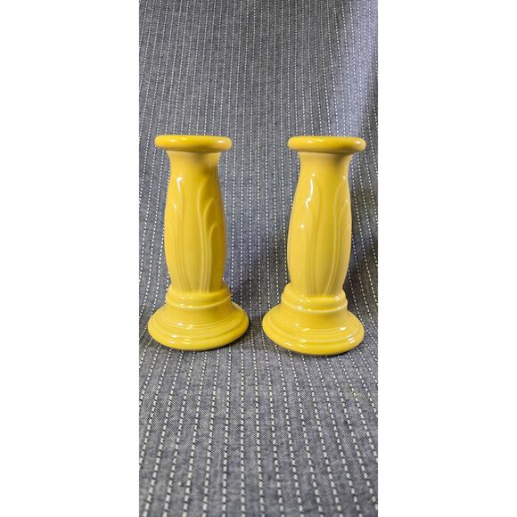 Fiesta Y2K Tapered Candle Sticks YELLOW - Picture 1 of 7